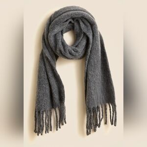 J. Crew Women's Brushed woven scarf In Black Color #221